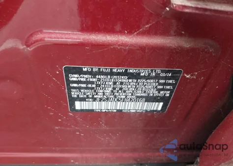 2015 Subaru Forester 2.5I Premium z USA, uszkodzony, nr VIN JF2SJADC5FH420168